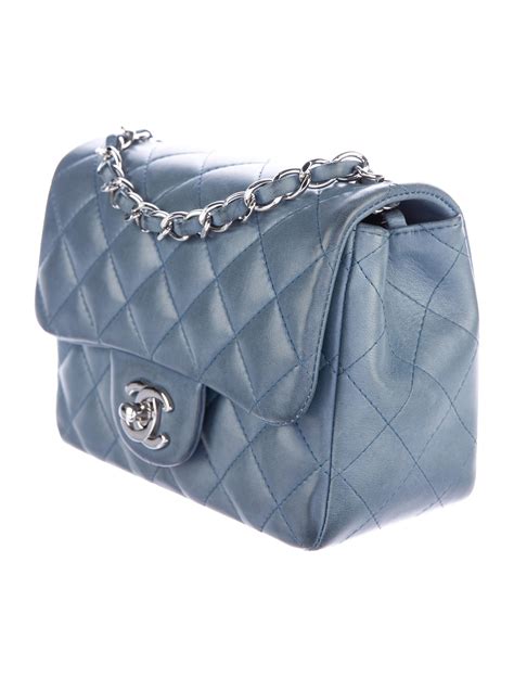 chanel mini square denim|chanel classic mini flap price.